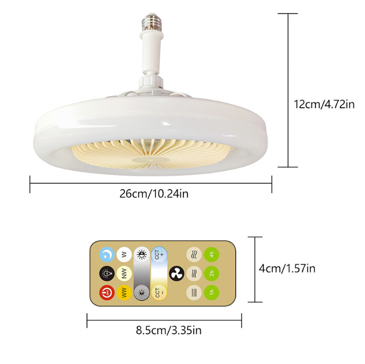 VentLux - Ventilador de Teto com Led Integrado