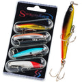 Conjunto 4 Iscas Artificiais SGL - Minnow Sinking/Shallow Runner